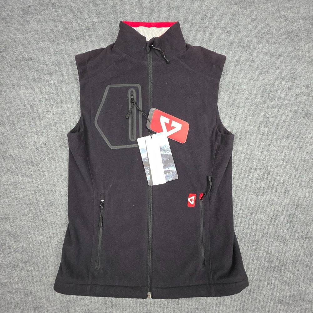 Gerbing Heated Fleece Vest Men's S Black Zip Coreheat 7 High Neck NWT
